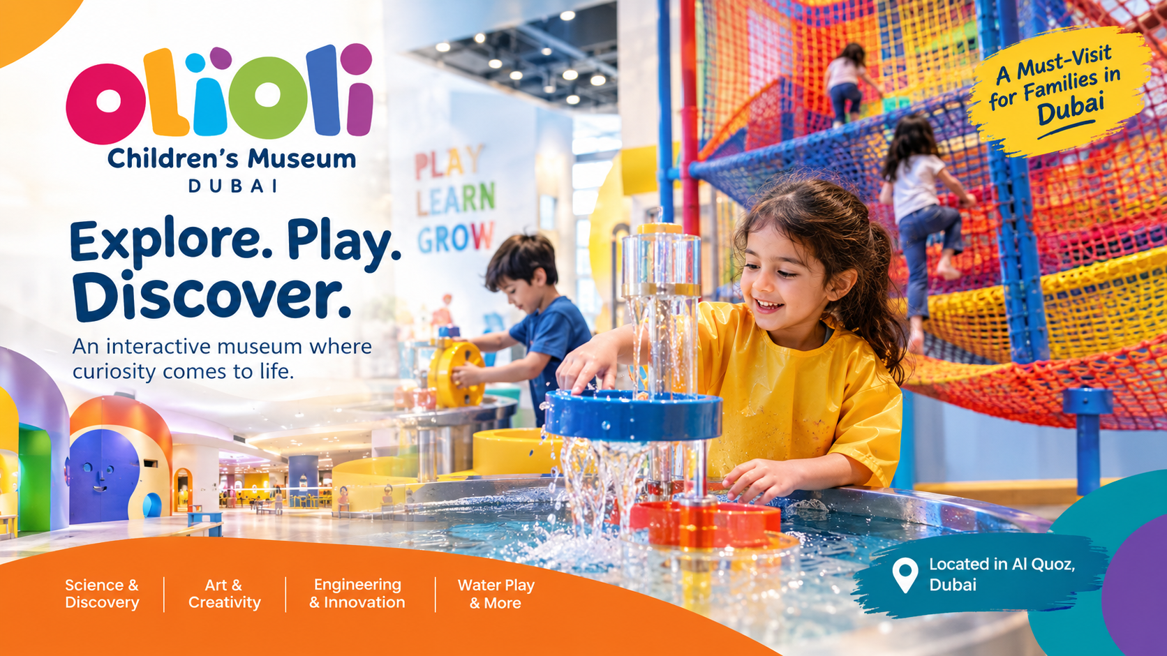 Explore, play and discover at OliOli Children’s Museum in Dubai.